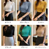 リブニットトップス レディース半袖春秋夏 | SUNSHINE CLOSET | 詳細画像2