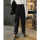 ハイウエストデニムパンツ ウエストボタン | SUNSHINE CLOSET | 詳細画像12 