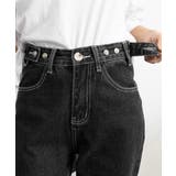 ハイウエストデニムパンツ ウエストボタン | SUNSHINE CLOSET | 詳細画像14 