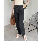 ハイウエストデニムパンツ ウエストボタン | SUNSHINE CLOSET | 詳細画像2 