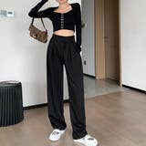 ストレートワイドパンツ レディース 韓国 | SUNSHINE CLOSET | 詳細画像13 