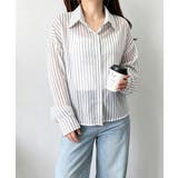 レディース UV対策冷房対策長袖シャツ透け感 夏服ブラウス | SUNSHINE CLOSET | 詳細画像2 