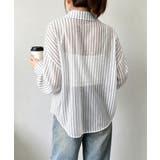 レディース UV対策冷房対策長袖シャツ透け感 夏服ブラウス | SUNSHINE CLOSET | 詳細画像5 