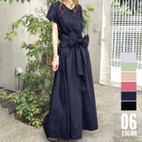 マキシワンピース フレンチ袖ロングワンピ | SUNSHINE CLOSET | 詳細画像1