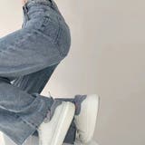 デニムストレートパンツ ハイウエスト韓国 | SUNSHINE CLOSET | 詳細画像12 