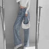 デニムストレートパンツ ハイウエスト韓国 | SUNSHINE CLOSET | 詳細画像2 