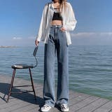 ストレートデニムパンツ レディース 美脚 | SUNSHINE CLOSET | 詳細画像4