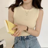 リブニット タンクトップ レディース春夏 | ANGELCLOSET | 詳細画像1