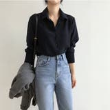 ブラック | シフォンブラウス 長袖 レディース | ANGELCLOSET