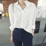 ホワイト | シフォンブラウス 長袖 レディース | ANGELCLOSET