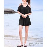 レディース水着2点セット 大人可愛いオフショルダー水着 きれいめフレア水着 | SUNSHINE CLOSET | 詳細画像5 
