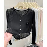 サマーニットカーディガン 花モチーフ付き | SUNSHINE CLOSET | 詳細画像16 