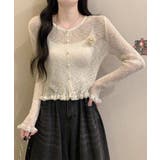 サマーニットカーディガン 花モチーフ付き | SUNSHINE CLOSET | 詳細画像8 