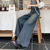 ワイドデニム レディースフレアパンツ韓国 | SUNSHINE CLOSET | 詳細画像11 