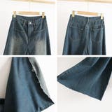 ワイドデニム レディースフレアパンツ韓国 | SUNSHINE CLOSET | 詳細画像4 