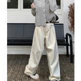 タックワイドデニムパンツレディース韓国風 | SUNSHINE CLOSET | 詳細画像20 