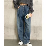 タックワイドデニムパンツレディース韓国風 | SUNSHINE CLOSET | 詳細画像25 