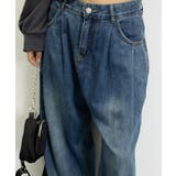 タックワイドデニムパンツレディース韓国風 | SUNSHINE CLOSET | 詳細画像26 