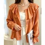 前後2WAYきれいめシアートップスおしゃれ 韓国風フリルブラウスレディース長袖と… | SUNSHINE CLOSET | 詳細画像15