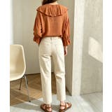 前後2WAYきれいめシアートップスおしゃれ 韓国風フリルブラウスレディース長袖と… | SUNSHINE CLOSET | 詳細画像21