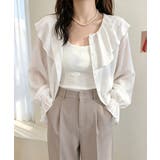 前後2WAYきれいめシアートップスおしゃれ 韓国風フリルブラウスレディース長袖と… | SUNSHINE CLOSET | 詳細画像26