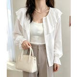 前後2WAYきれいめシアートップスおしゃれ 韓国風フリルブラウスレディース長袖と… | SUNSHINE CLOSET | 詳細画像27