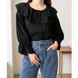 前後2WAYきれいめシアートップスおしゃれ 韓国風フリルブラウスレディース長袖と… | SUNSHINE CLOSET | 詳細画像31