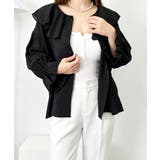 前後2WAYきれいめシアートップスおしゃれ 韓国風フリルブラウスレディース長袖と… | SUNSHINE CLOSET | 詳細画像6