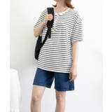 ボーダー柄tシャツ レディース 半袖夏服 | ANGELCLOSET | 詳細画像10