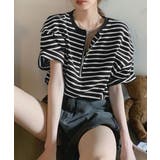 ボーダー柄tシャツ レディース 半袖夏服 | ANGELCLOSET | 詳細画像3