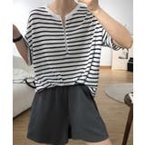 ボーダー柄tシャツ レディース 半袖夏服 | ANGELCLOSET | 詳細画像7