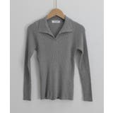 ポロニットトップス秋新作リブニット韓国風 | SUNSHINE CLOSET | 詳細画像21 