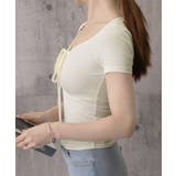 ペンタゴンネックtシャツ半袖 レディース ドロストトップス | SUNSHINE CLOSET | 詳細画像16 