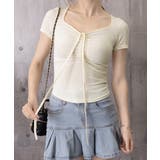 ペンタゴンネックtシャツ半袖 レディース ドロストトップス | SUNSHINE CLOSET | 詳細画像18 