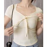 ペンタゴンネックtシャツ半袖 レディース ドロストトップス | SUNSHINE CLOSET | 詳細画像19 