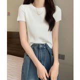 クルーネックニット レディース きれいめトップス | SUNSHINE CLOSET | 詳細画像1 