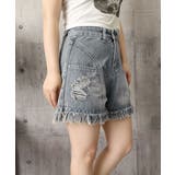 クラッシュデニムレディース ウォッシュ加工ジーンズ ハイウエスト | SUNSHINE CLOSET | 詳細画像14