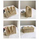 ストローバッグ トート かごバッグ韓国風 | SUNSHINE CLOSET | 詳細画像15 