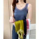 大人可愛いサテン調キャミ きれいめインナートップス Vネックタンクトップ上品レイ… | SUNSHINE CLOSET | 詳細画像6 