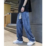 ロゴパンツ メンズ ワイドパンツ 韓国風 | ANGELCLOSET | 詳細画像1