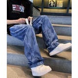 ロゴパンツ メンズ ワイドパンツ 韓国風 | ANGELCLOSET | 詳細画像5