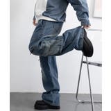 デニムカーゴパンツ 韓国風ワイドジーンズ | SUNSHINE CLOSET | 詳細画像20 