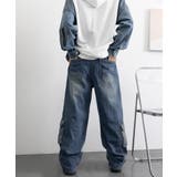 デニムカーゴパンツ 韓国風ワイドジーンズ | SUNSHINE CLOSET | 詳細画像21 
