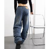 デニムカーゴパンツ 韓国風ワイドジーンズ | SUNSHINE CLOSET | 詳細画像25 