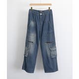 デニムカーゴパンツ 韓国風ワイドジーンズ | SUNSHINE CLOSET | 詳細画像26 