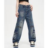 デニムカーゴパンツ 韓国風ワイドジーンズ | SUNSHINE CLOSET | 詳細画像8 