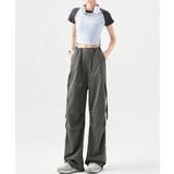 サイドドロスト カーゴパンツ レディース | ANGELCLOSET | 詳細画像3