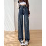 ハイウエスト デニムパンツ ダブルボタン | SUNSHINE CLOSET | 詳細画像3 