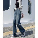 ハイウエスト デニムパンツ ダブルボタン | SUNSHINE CLOSET | 詳細画像5 