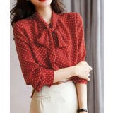 ドット柄ブラウス水玉 カジュアルきれいめ 大人可愛いとろみブラウス | SUNSHINE CLOSET | 詳細画像11 